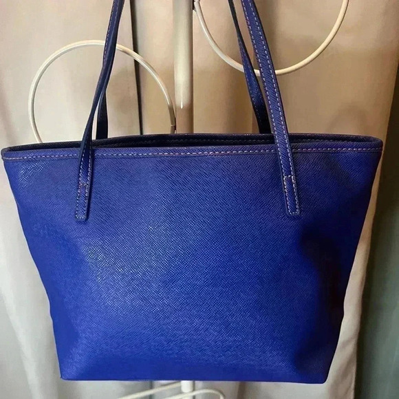 Nine West Royal Blue & Silver Large Tote Purse - Picture 5 of 8
